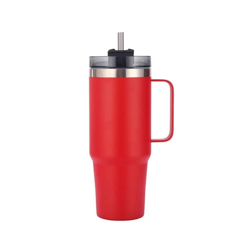 Rhong Wholesale 20oz 30oz Powder Coated Tumbler Champagne Coffee Tumbler Cup Double Wall Custom Mug with Straw – Mug and Tumbler Cups price