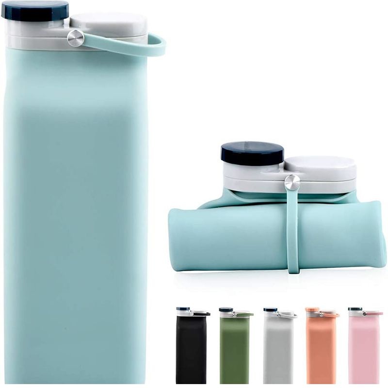 Silicone Collapsible Travel Sports Foldable Water Bottle – Silicone Water Bottle and Water Bottle price