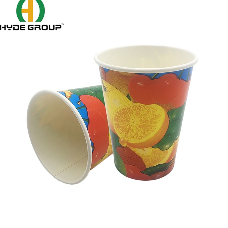 Summer Cold Drinking Cups Disposable Single Wall Juice Paper Cups Customized Logo – Paper Drinking Cups and Single Wall Paper Cup price