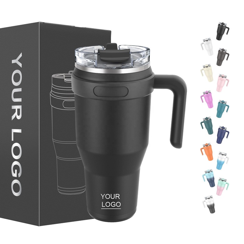 Vacuum Tumbler H2.0 Flowstate Tumbler 40 Oz Stainless Steel Tumblers with Handle – Vacuum-Flask-Thermos and Sports Water Bottle price