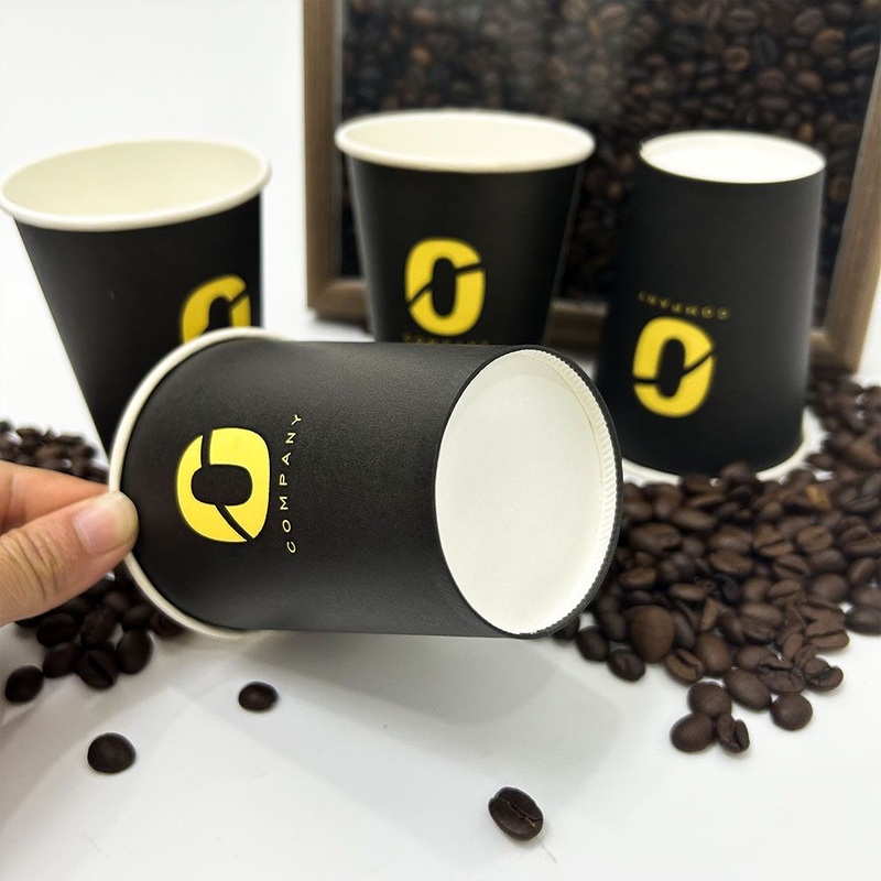 Wholesale Biodegradable Disposable Simple Paper Coffee Cup – 8oz Single Wall Paper Cup and Logo Printing Paper Cup price