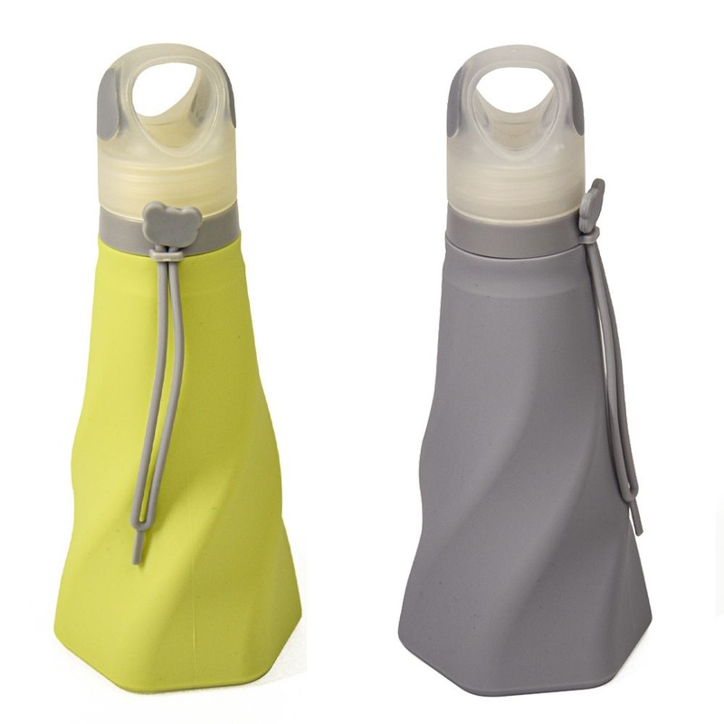 16oz BPA Free Custom Collapsible Bottle Water Drink Children School Leakproof Collapsible Silicone Bottle Water – Sport Water Bottle and Drinking Bottle price