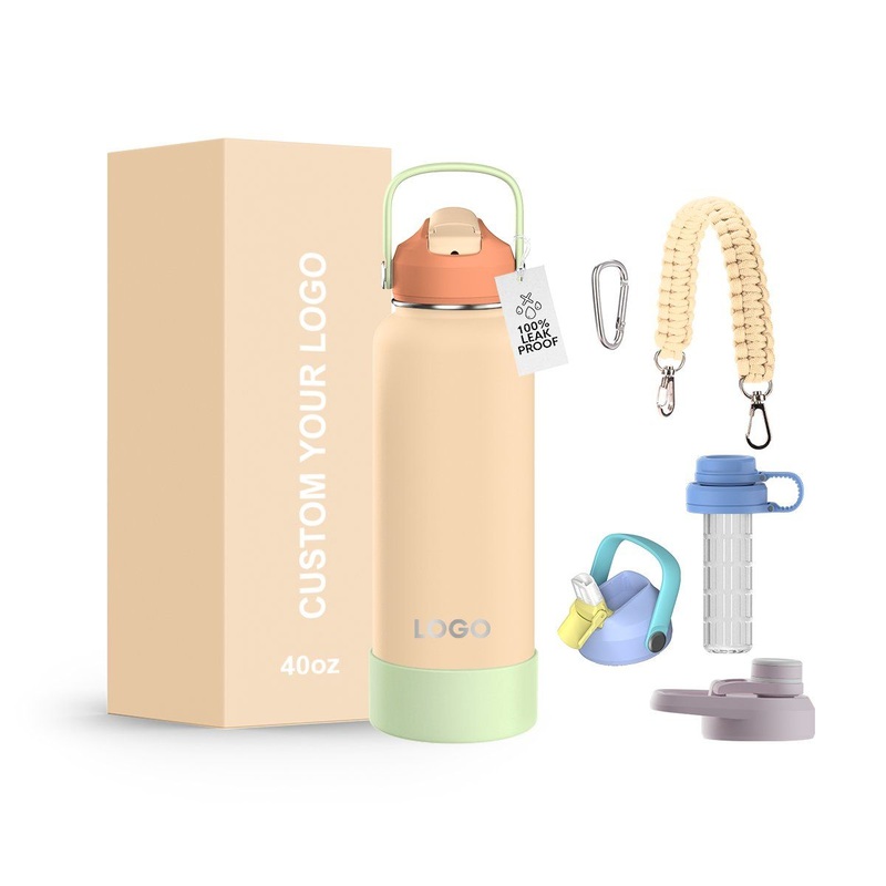 32oz 40oz Stainless Steel Insulated Wide Mouth Vacuum Sport Water Bottle with Dust-Proof Colored Lid – Bottle and Sports Water Bottle price