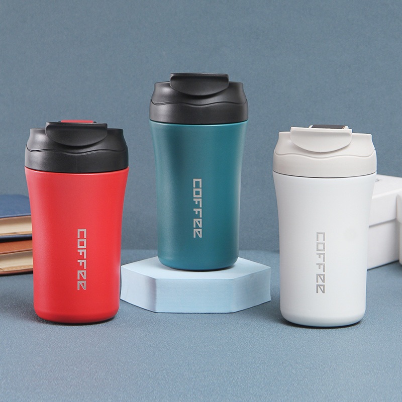 400ml Reusable Vacuum Thermos Tumbler Insulated Stainless Steel Travel Coffee Mug with Soft Straw – Coffee Mug and Stainless Steel Coffee Mug price