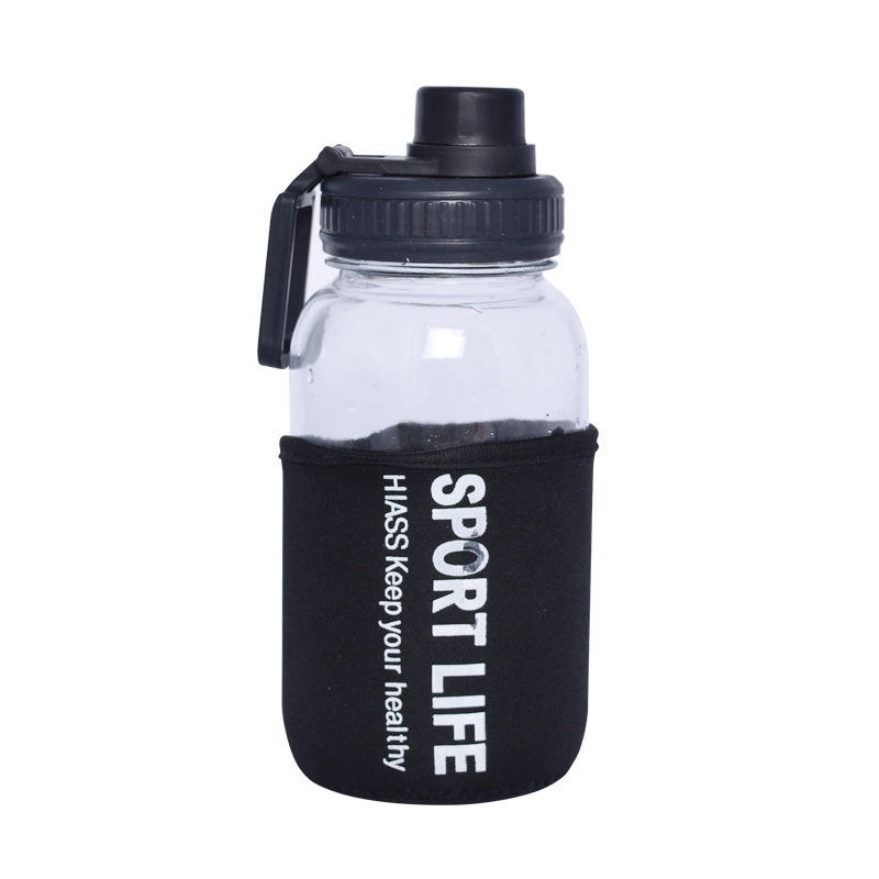 750ml Fitness Glass Portable Capacity Space Drinking Water Bottle Cup Heat Insulation – Glass Bottle and Water Glass price