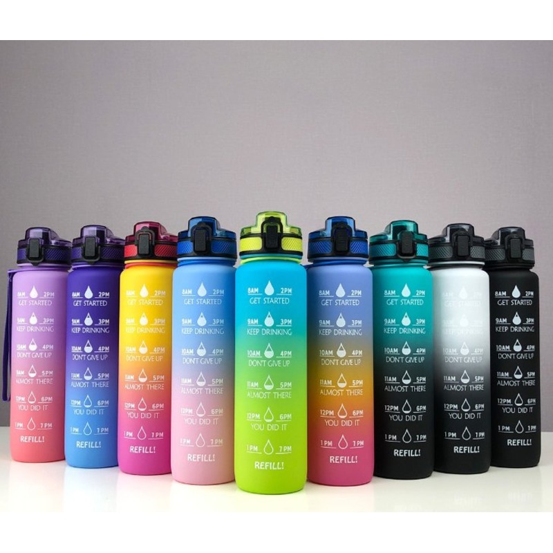 Amazon Hot Sale 32oz Eco Friendly Cool Color Changing Tritan Water Bottles for Gym/Sport/Tour with Motivational Time Marker – Water Bottles and Custom Water Bottle price