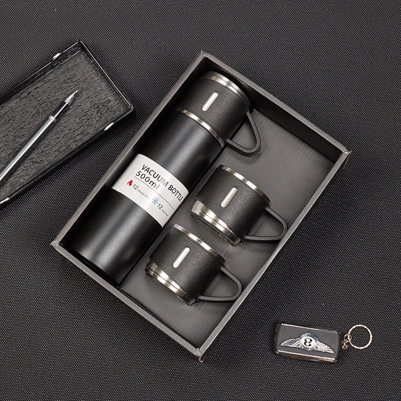 Bussiness 500ml Gift Box Set Portable Bussiness Vacuum Insulated Cups – Stainless Steel 18/8 and 3 Lids price