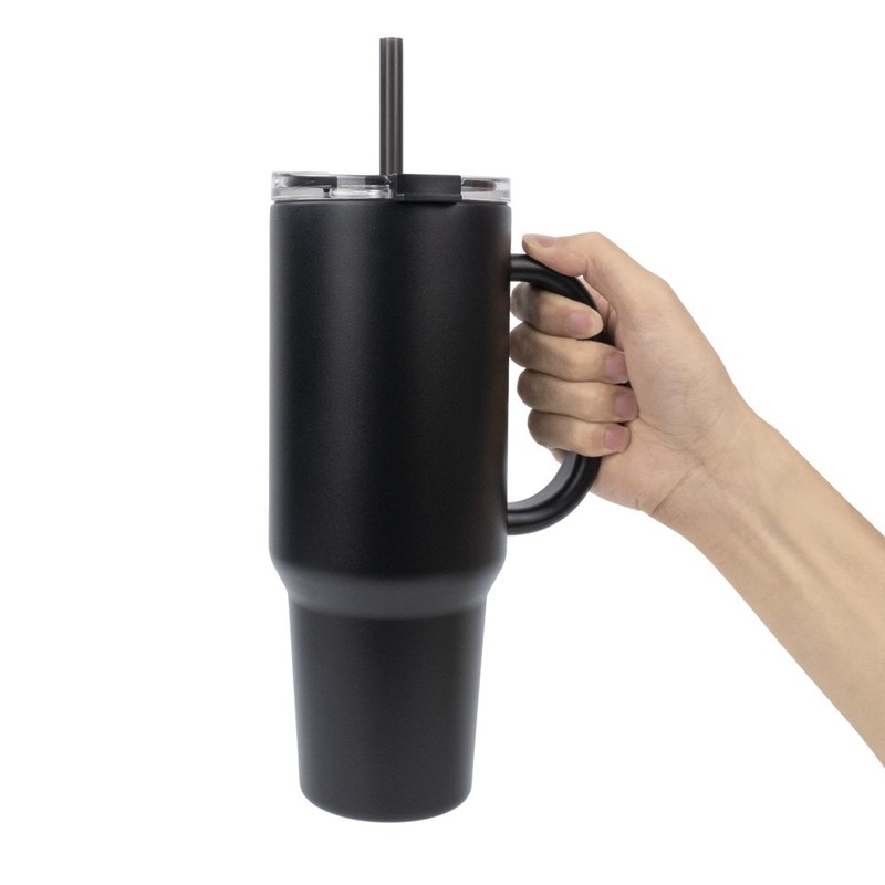 Customizable 40 Oz Stainless Steel Travel Mug with Straw – Custom Logo Tumbler and Outdoor Coffee Mug Tumbler price
