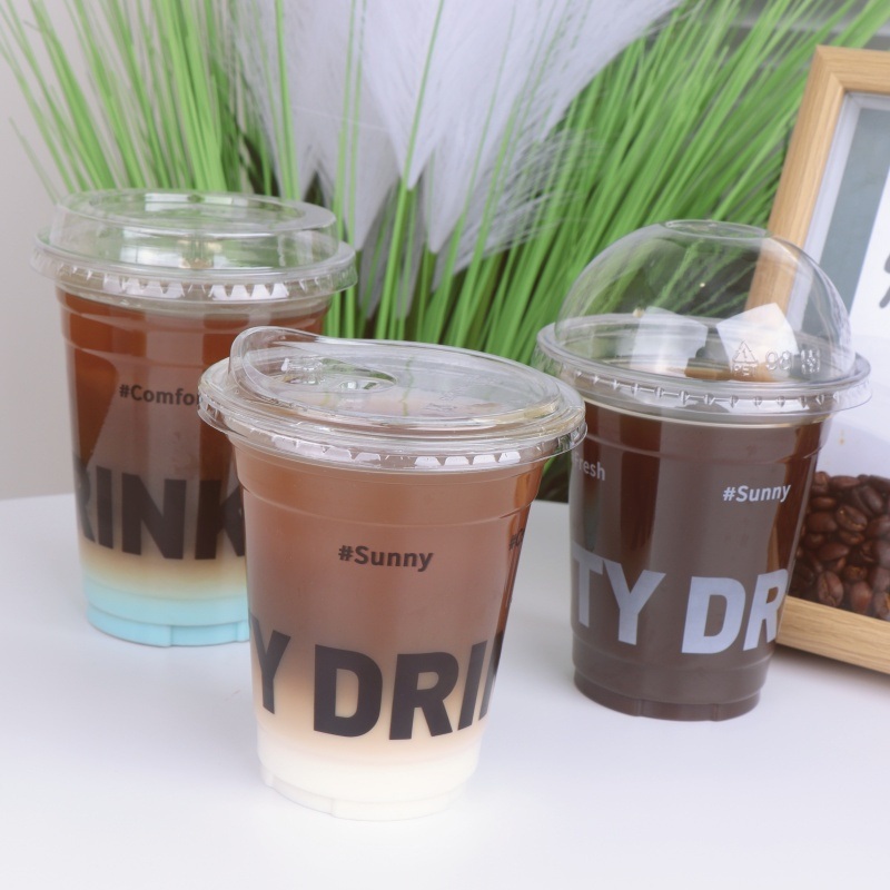 Disposable Pet Plastic Cups with Lids for Ice Coffee Multiple Sizes Available – Cup and Pet Cup price