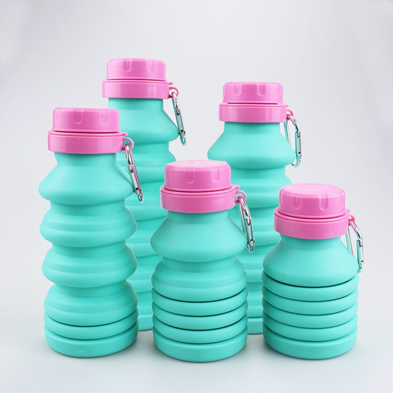 Hot Sale Silicone Retractable Cycling Collapsible Cup Reusable Bike Drinking Water Bottle – Silicone Portable Drinking Cup and Leak Proof Water Bottle price