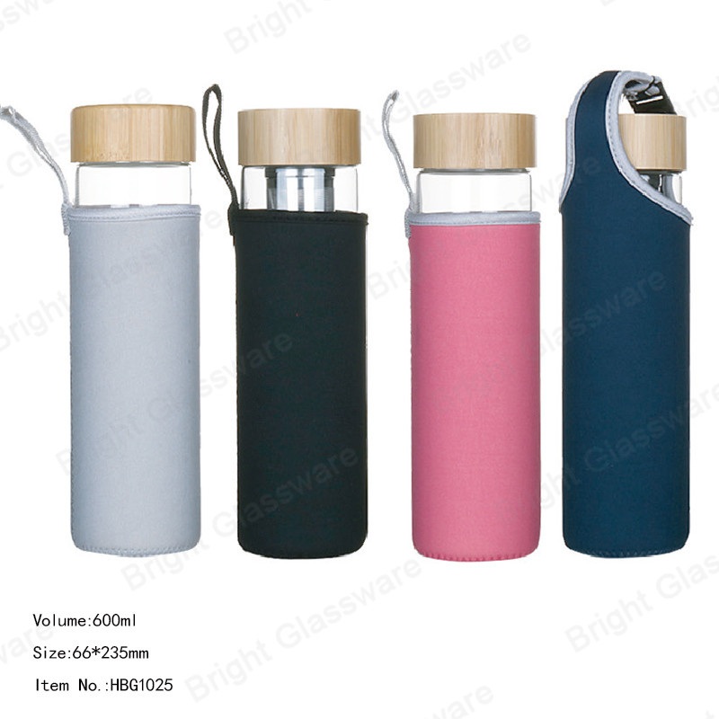 Hot Selling Portable Sport Pyrex Glass Bottle with Metal Lid Drinking Water Cup with Smart Cover – Glass Cup with Metal Cap and Heat Proof Glass Cup price