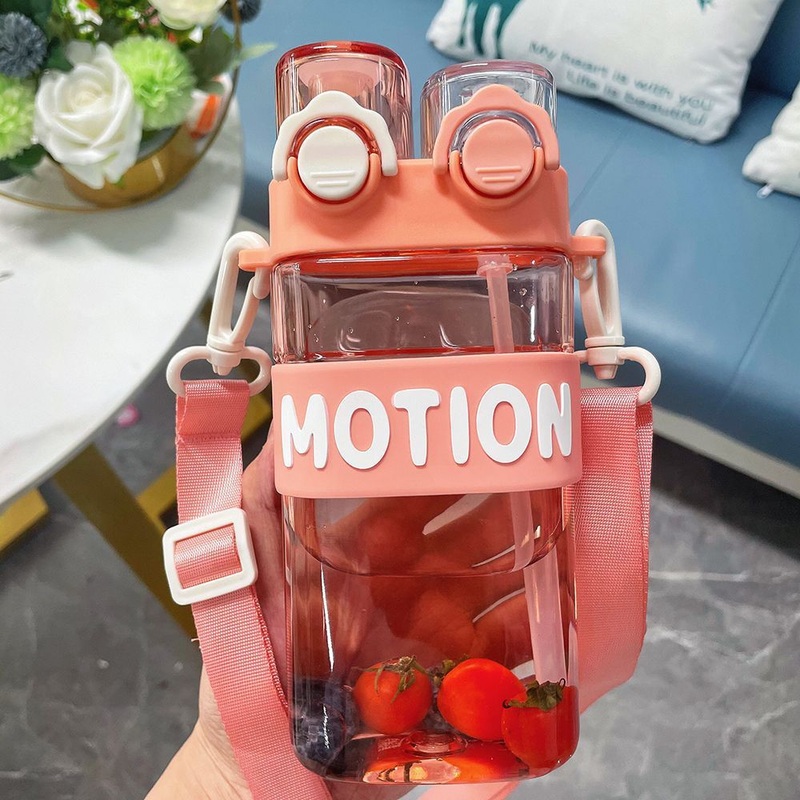 Portale Leak Proof Kid Children Plastic Tritan Straw Water Bottle for School with Strap – Tritan Water Bottle and Portbale Water Bottle price