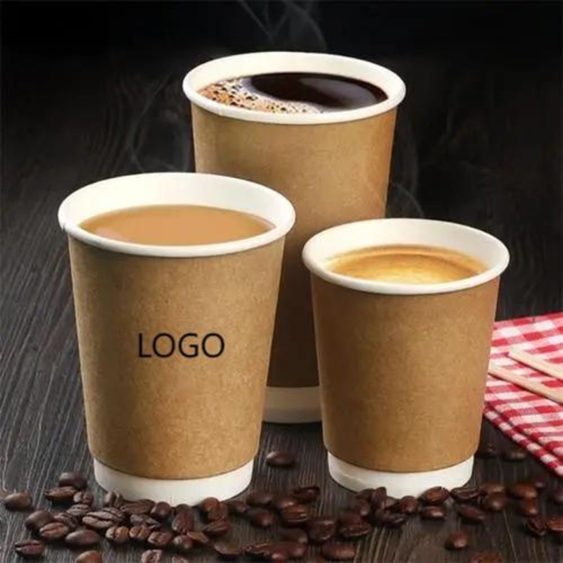 Wholesale 8oz 12oz 16oz 10oz Disposable Paper Cups Customized Hot Coffee Double Wall Paper Cups with Lids for Hot Drinks – Coffee Cup and Paper Coffee Cup price