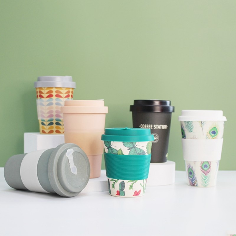 12oz 16oz Customized Recycled Plastic RPET Coffee Mug Wholesale with Silicone Lid – Coffee Cup and Coffee Mug price