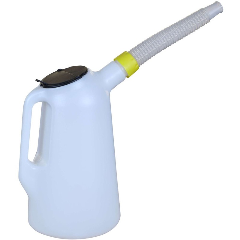 3 LTR PE Plastic Oil Jug Measuring Fluid Fuel Container Cup and Spout – Jug Dispenser Pitcher Container Can Cup Beaker 1 and Pot Jar Pourer Meter Flask Tank Canister Battery price