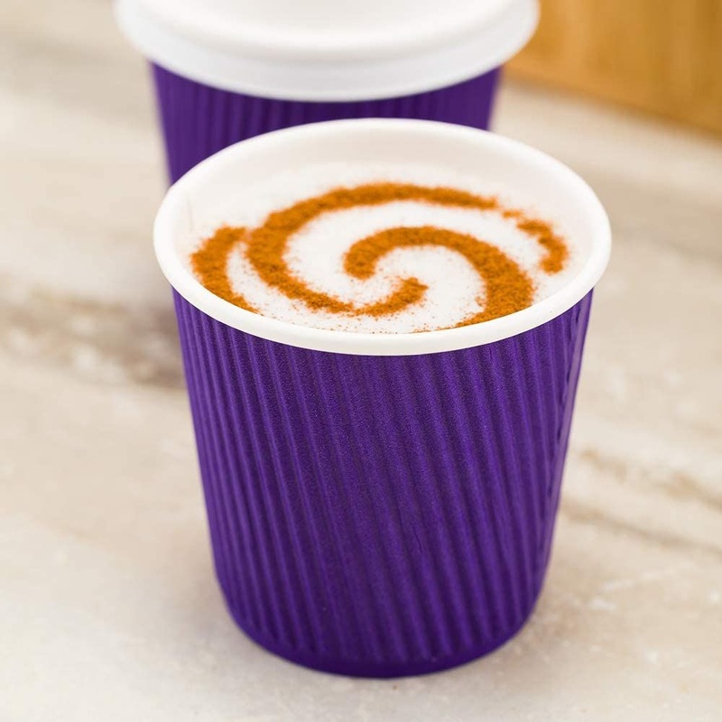 4 Oz Ripple Wall Cup Logo Printed Disposable Paper Coffee Cups – Ripple Paper Coffee Cups and Ripple Paper Cups price