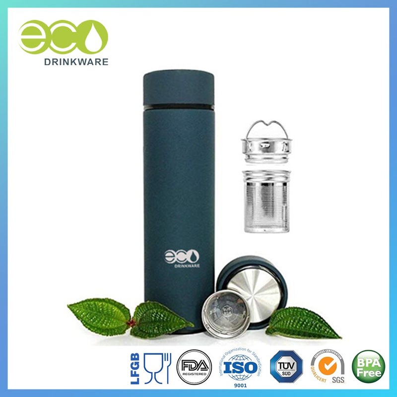 500ml/17oz in Stock Double Wall Stainless Steel Vacuum Flask with Infuser – Stainless Steel Thermos and Vacuum Insulated Thermos price