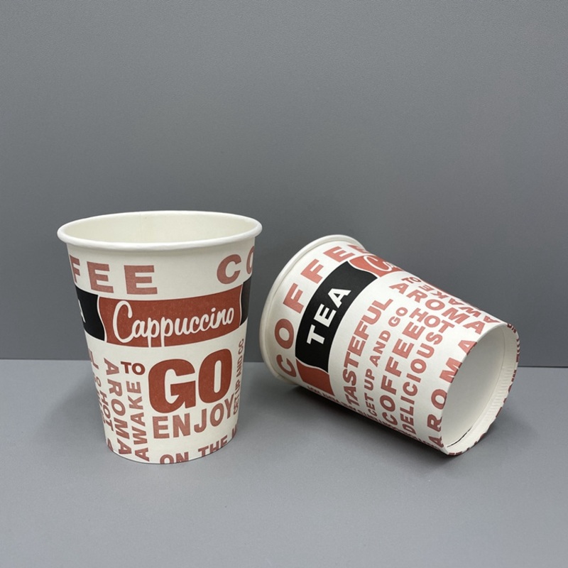 8oz 10oz Single Wall Disposable PE Coated Hot Coffee Paper Cups Hot Cold Beverage Drinking Paper Cups for Party, Travel and Event – Party Paper Cups and Paper Coffee Cups price