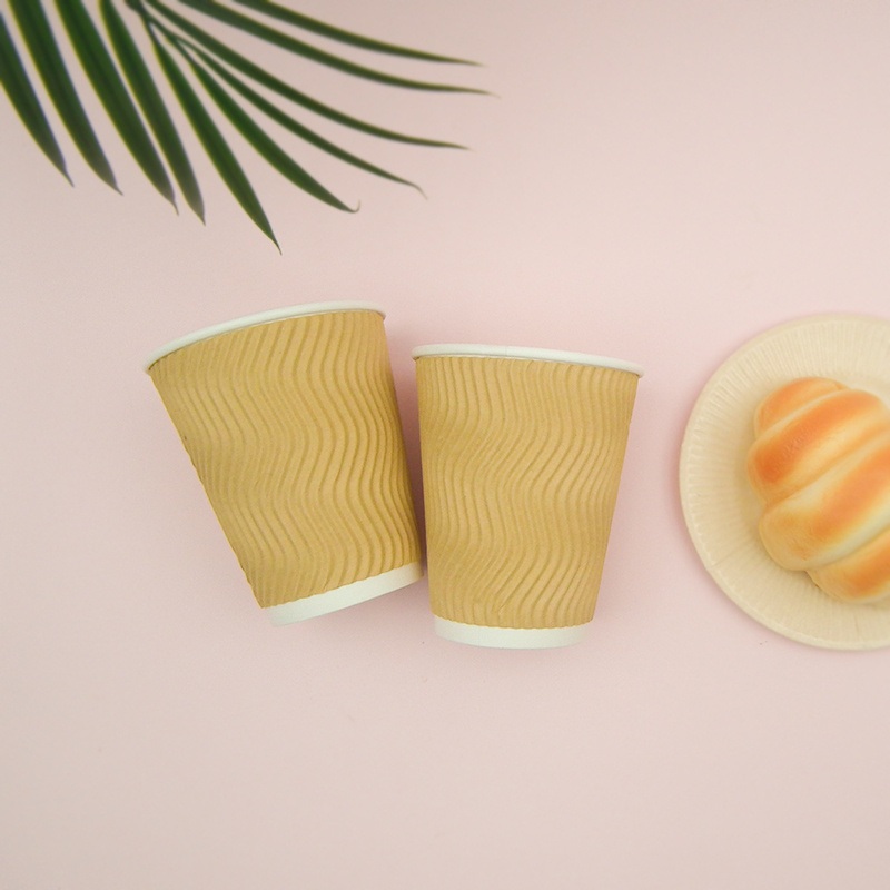 A1200 8oz Disposable Paper Cup Ripple Wall Cup – Cup and Hot Cup price