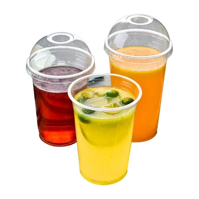 Custom 100% Biodegradable Compostable Clear Disposable Plastic PLA Cups with Lid – Biodegradable PLA Plastic Cup and PLA Clear Cup price