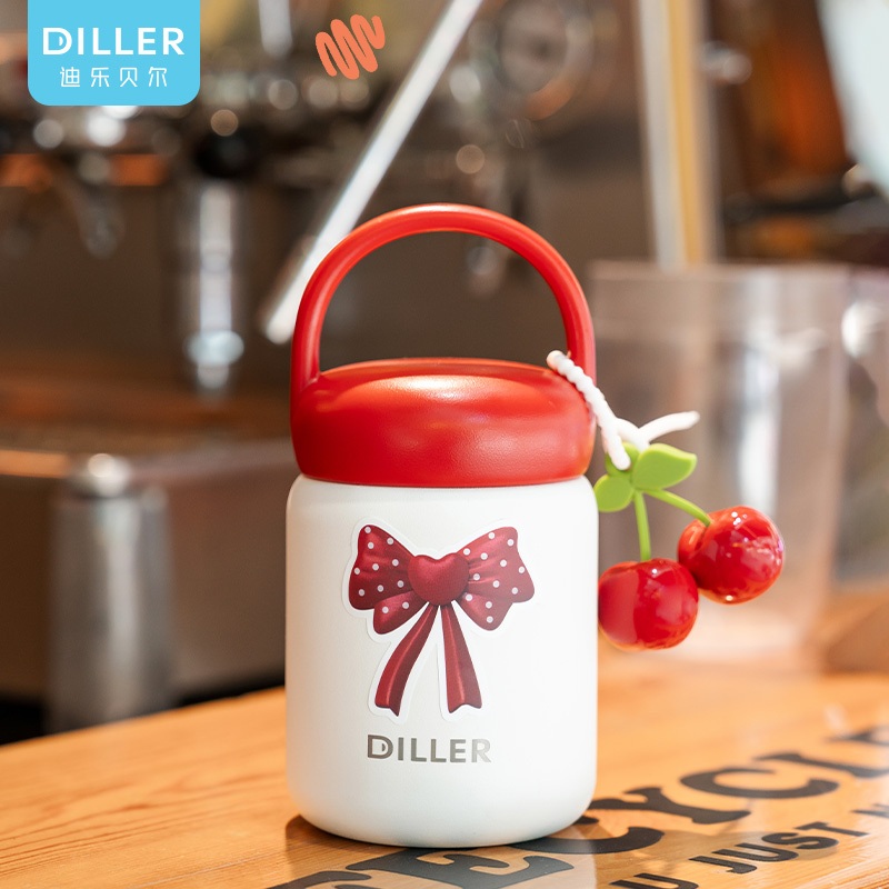 Diller Wholesale Personalised Cherry 200ml Stainless Steel Water Bottle with Handle – Insulated Water Bottles and Stainless Steel Water Bottle price