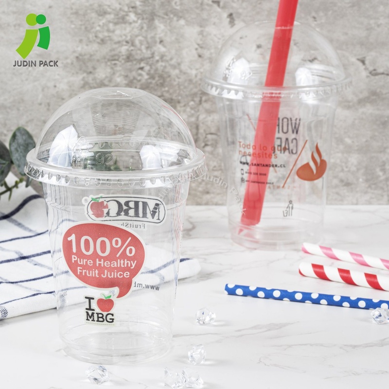 Factory Pet Plastic Drinking Cups with Dome Lid and Flate Lid for Takeaway – Paper Cup and Pet Cup price