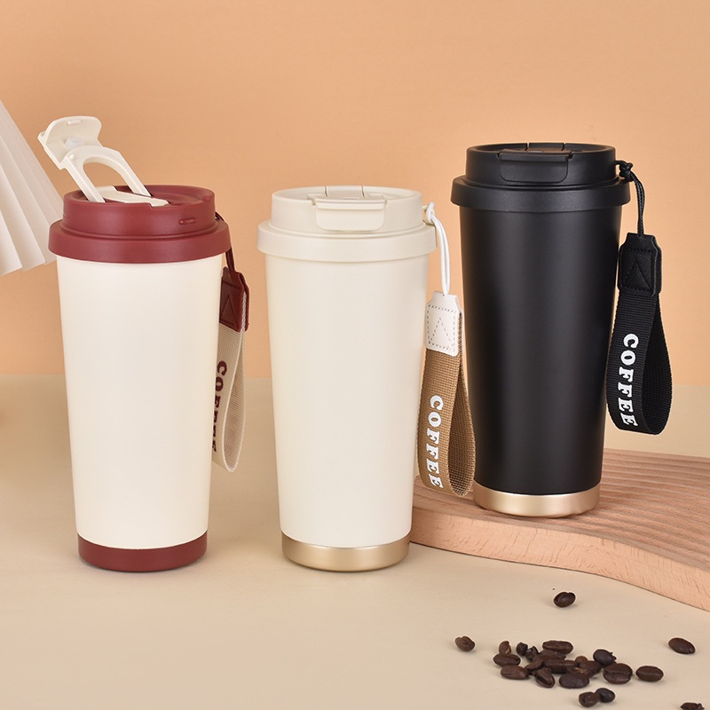 High Quality Customized Thermo Vacuum Flask Water Bottle Ceramic Coating Double Walled Stainless Steel Insulated Travel Cup Coffee Mug with Lid – Coffee Mug and Sublimation Mug price