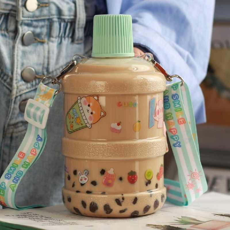 Large Capacity Drinking Bottle Sling Water Bottle Printed Cartoon Bl17842 – Water Sports Bottle and Sports Bottle price