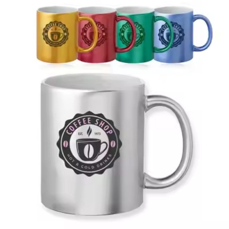 New Design 11 Oz. Metallic Ceramic Custom Mugs – Corporate Gifts and Promotion Mug price