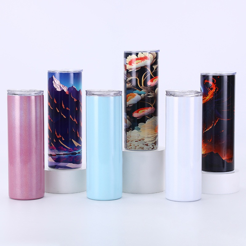 Skinny Double Wall Straight Cup with Lid Colorful Water Bottle – Coffee Mugs and Stanleys Coffee Mug price