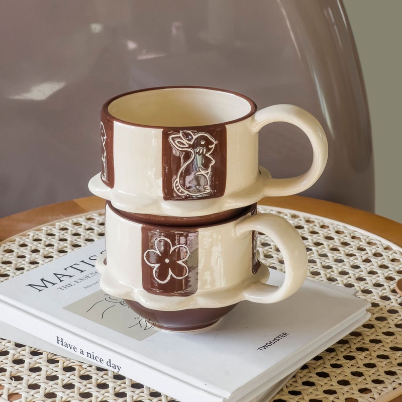 Wholesale Porcelain Coffee Cup Cute Cups Kawaii Tea Mugs Mother&rsquor; S Day Gift Milk and Cookie Mug – Mug and Ceramic Mugs price