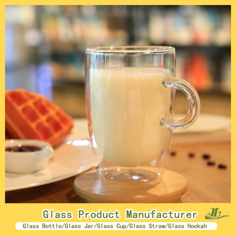 200/400ml High Borosilicate Glass Cup, Double Layer Glasses Coffee Espresso Milk Mug Manufacturer – China Glass Cup Factory and Double Wall Glass Cup price