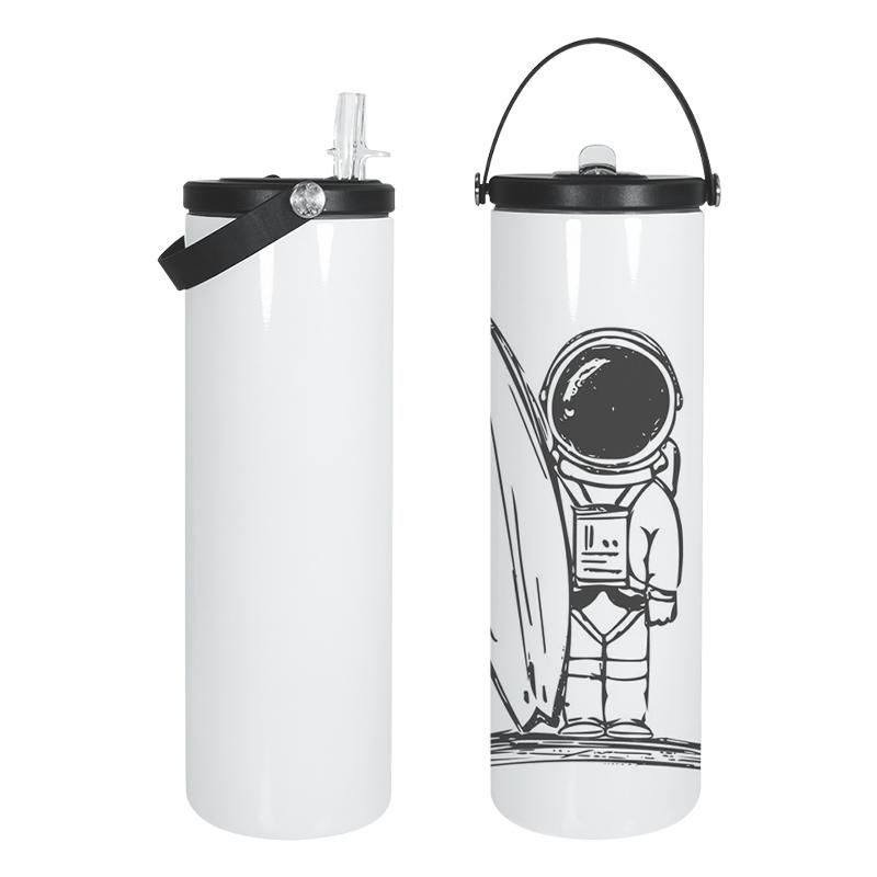 20oz Stainless Steel Double Wall White Sublimation Tumbler with Portable Screw Flip Straw Lid – Sublimation Tumbler and 20oz Insulated Tumbler price