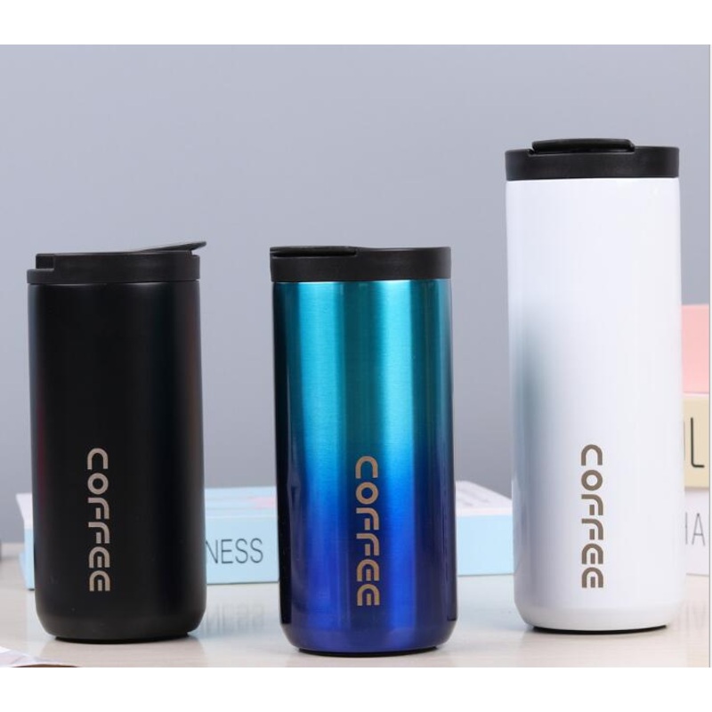 350/500ml New Simple Vacuum Flask Gradient Color Trend Ins Office Stainless Steel Coffee Cup – Coffee Mug and Drink Cup price