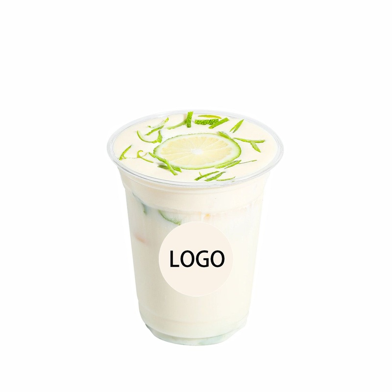 Coffee Cups Disposable Transparent Thickened Milk Tea Cups Straight Lid Commercial Plastic PP Packaging Cups 13oz 14oz 16oz – Plastic Cup and Disposable Cups price