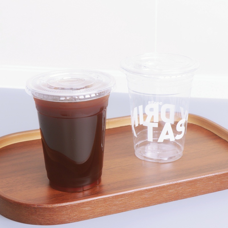 Custom-Printed Logo Pet Plastic Cups for Takeaway Disposable Clear Plastic Cups – Cup and Cold Coffee Cup price