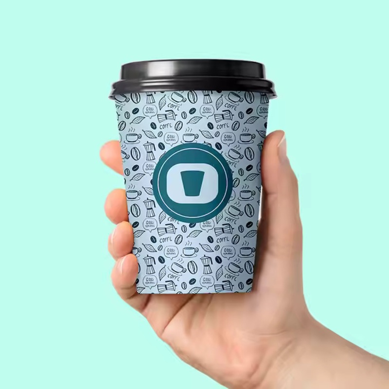 Eco-Friendly Disposable Paper Coffee Cups with Lids for Takeaway – Single Wall Paper Cups and Hot Coffee Cups price