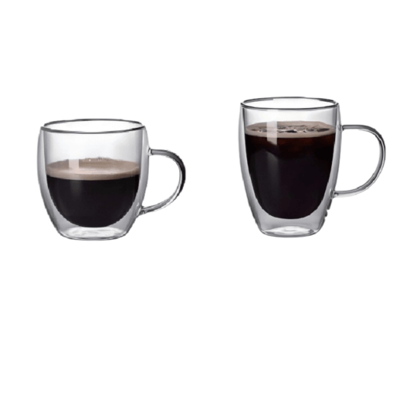 Elegant Double Wall Borosilicate Glass Cups for Tea and Beer – High Borosilicate Glass Cup and Stylish Double Wall Cup price