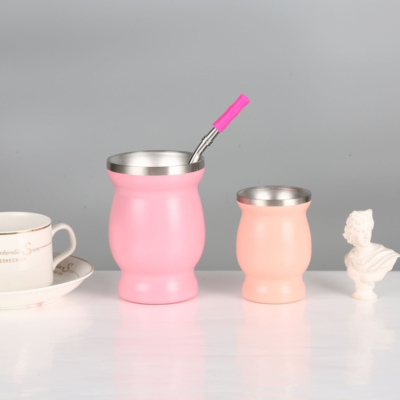 Modern Yerba Mate Cup and Bombilla Set Drinking Stainless Steel Coffee Tea Cup Yerba Mate Cup with Bombilla Straw – New Arrival Tumbler and 14oz Double-Walled Tumbler price