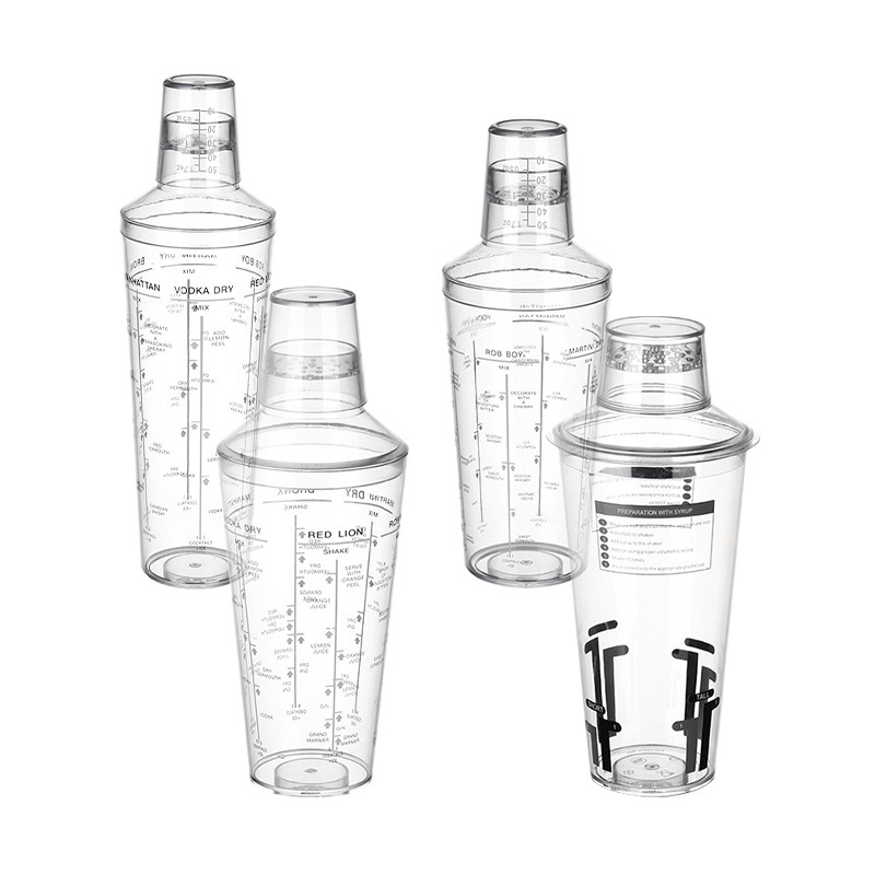 Plastic PC Resin Shaker Cup Hand-Made Lemon Tea Shakers Drink Mixer Hand Shaker Cup with Scales – Plastic Shaker Bottle and Plastic Mixer Bottle Shaker Cup price