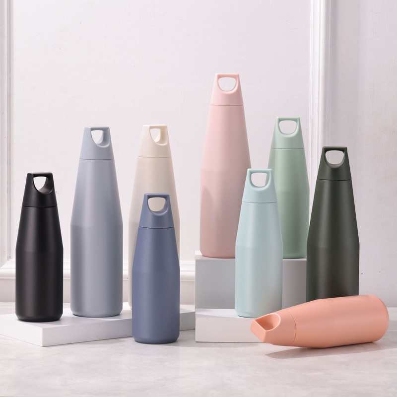 Powder Coated Insulated 580ml 1080ml Double Wall Stainless Steel Vacuum Flask with Handle Lid – Vacuum Flask and Stainless Steel Bottle price