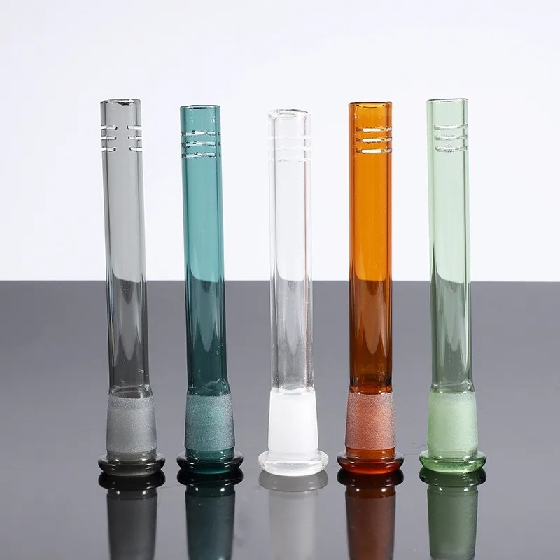Smoking Pipes Glass Downstem Diffuser with 18mm Male to 14mm Female Colorful Glass Adater Down Stem Water – Opium Pipe and Glass Crafts price