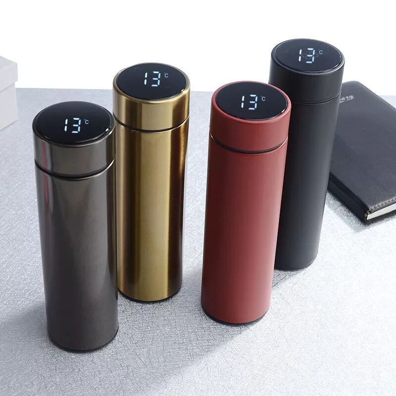 Stocked Customized Smart Vacuum Flask Water Bottle 304 Stainless Steel Tumbler with Temperature Display Lid – Vacuum Flask and Stainless Steel Bottle price