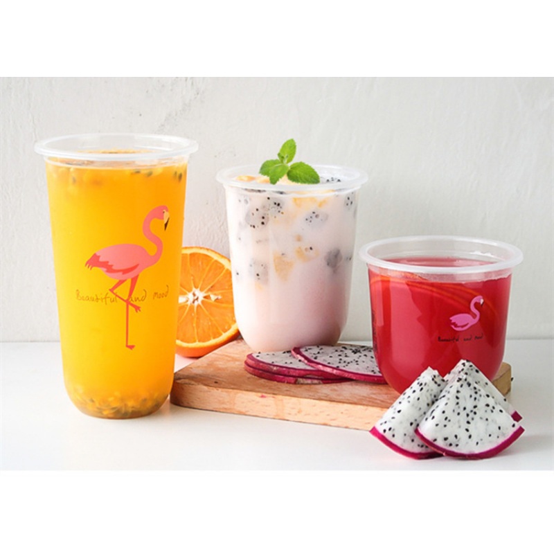 U Shape Creative Disposable Milk Tea Cup 360ml/500ml/700ml Coffee Transparent Plastic Cups – Disposable Cup and U Shape Creative Disposable Milk Tea Cup price