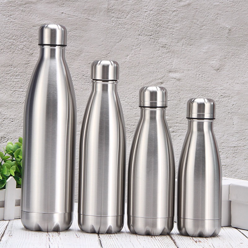 Vacuum 304 Stainless Steel Sports Water Bottle Single Layer Thermos Cup – Stainless Steel Bottle and Cola Vacuum Bottles price