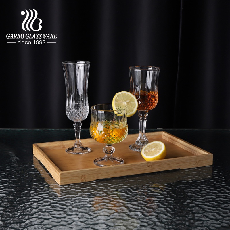 Vintage Diamond Embossed Glass Goblet Stemware – Glass Goblet and Stemware price