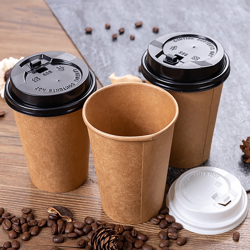 Wholesale 8oz 12oz 16oz Disposable Single Double Wall Custom Logo Hot Coffee Water Based Coating Paper Cup – Hot Drink Paper Cup and Packaging Paper Cup price