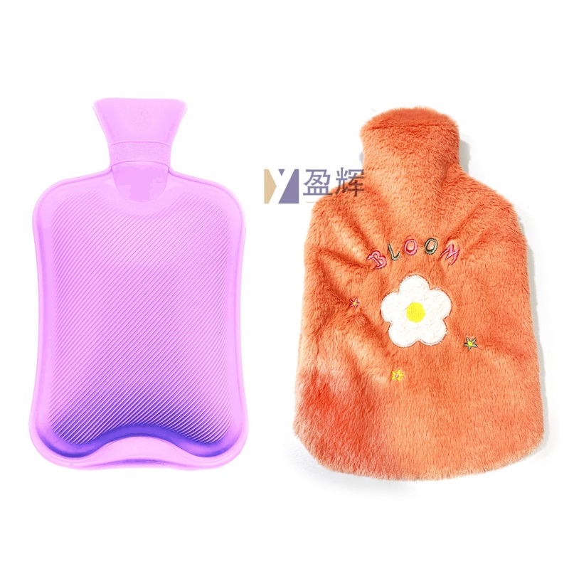 Wholesale Rubber Warm Water-Filling Hot Water Bottle 40oml 500ml Hot-Water Bag with Soft Plush Cover Bloom Cover – Filling Hot Water Bottle and Wholesale Hot Water Bag price
