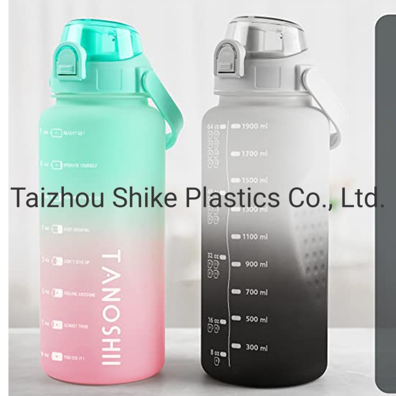 128oz BPA Free Wholesale Tritan Plastic Sports Motivational Half Gallon Big Water Bottle with Wide Mouth Straw Lid – Water Bottle and Travel Bottle price