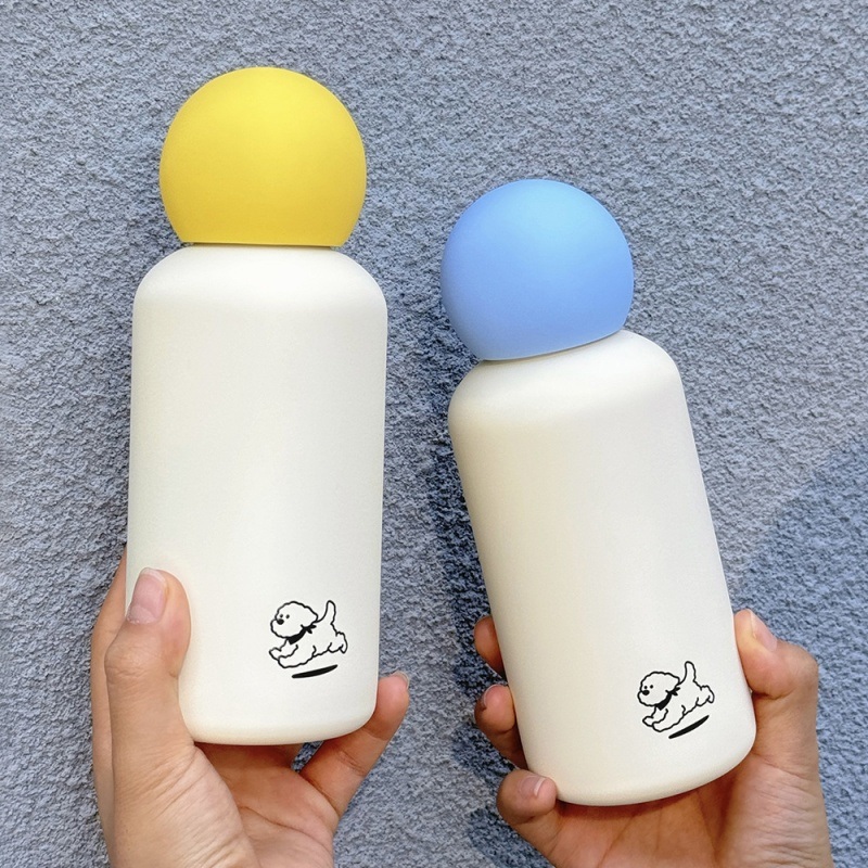 350ml 316 Stainless Steel Double Wall Thermos Flask Vacuum Space Bottle Children Vacuum Insulation Cute Cup Travel Water Bottle with Ball Cap – Thermos Flask and Vacuum Space Bottle price